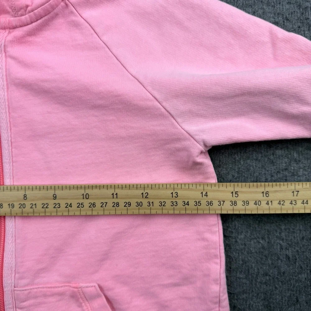 GapKids Girls Pink Full Zip Hoodie Sweatshirt Size L‎ 10-11 Years Raglan Sleeve